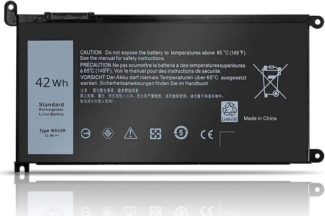 Main image of WDX0R 42Wh Laptop Battery for Dell Inspiron 15 5000 7000 Series 15 5567 7579 5565 5568 5570 5578 5579 7560 7569 7570 7586 7573 13 5379 7378 5368 5378 7368 P69G P69G001 WDXOR Bateria Replacement 11.4V
