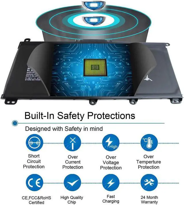Alt view image 6 of 7 - TF03XL 920070-855 Battery for HP Pavilion 17 15 14 17-AR050WM 15-CC023CL 15-CC050WM 15-CC060WM 15-CC123CL CC563ST 15-CD040WM 17-AR 15-CC 15-CD 15-CK 14-BF 920046-121 421 541 HSTNN-LB7X IB7Y LB7J LB7L