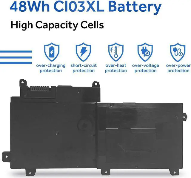 Alt view image 2 of 7 - New CI03 CI03XL Battery for HP ProBook 640 G2 645 G2 650 G2 655 G2, Fit HSTNN-UB6Q 801554-001