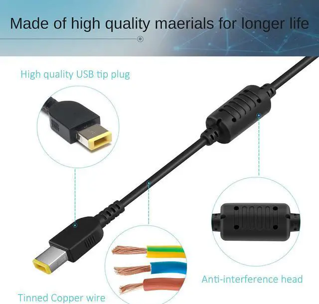 Alt view image 7 of 7 - LQM 20V 2.25A Laptop Ac Adapter Charger Power Cord Supply for Lenovo ADLX45NCC2A ADLX45NLC2A ADLX45NLC3 ADLX45NLC3A