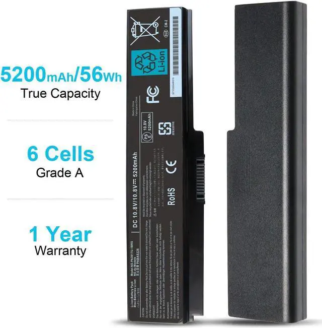 Alt view image 5 of 7 - PA3817U-1BRS Laptop Battery Compatible with Toshiba Satellite C655 C650D C675 C660 L700 L750 L755 L770 L645 L655 L675 P745 P755 P775 M640 M645 A660 A655 A665 PA3818U PA3819U PA3816U PA3634U PABAS228
