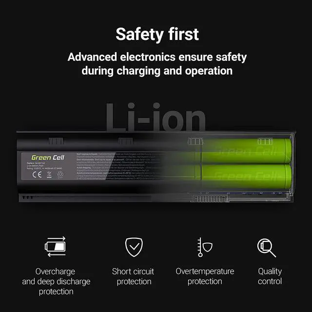 Alt view image 3 of 7 - Green Cell Battery OA04 740715-001 746641-001 for HP 250 G2 G3 255 G2 G3 240 G2 G3 245 G2 G3 HP 15-R011DX 15-R030WM 15-R132WM 15-R136WM 15-R210DX 15-R264DX 15-G007DX 15-G019WM 15-G035WM 15-G059WM