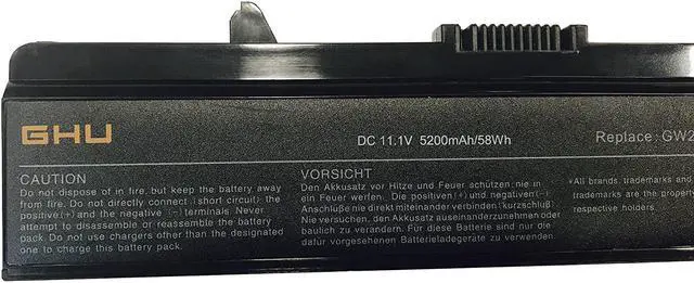 Alt view image 3 of 7 - New GHU Battery X284G GW240 58 Wh Compatible with Dell Inspiron Computer 1525 1526 1545 1546 PP29L PP41L PN XR693 GP952 RU586 RN873 GW240 M911G J399N fit Part# 312-0844 C601H GW252 HP297 K450N