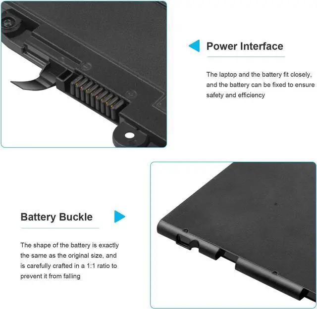 Alt view image 2 of 6 - TREE.NB SN03XL ST03XL Replacement Battery for HP EliteBook 820 G3 Series, HP EliteBook 820 G4 Series, HP EliteBook 725 G3 Series, HP EliteBook 725 G4 Series