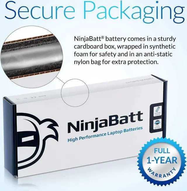 Alt view image 7 of 7 - NinjaBatt Battery for HP 699468-001 671731-001 M006 MO06 MO09 672412-001 M6-1105DX HSTNN-YB3N HSTNN-LB3N M6-1205DX HSTNN-UB3N M7-1015DX M009 TPN-W106 - High Performance [6 Cells/4400mAh/49Wh]