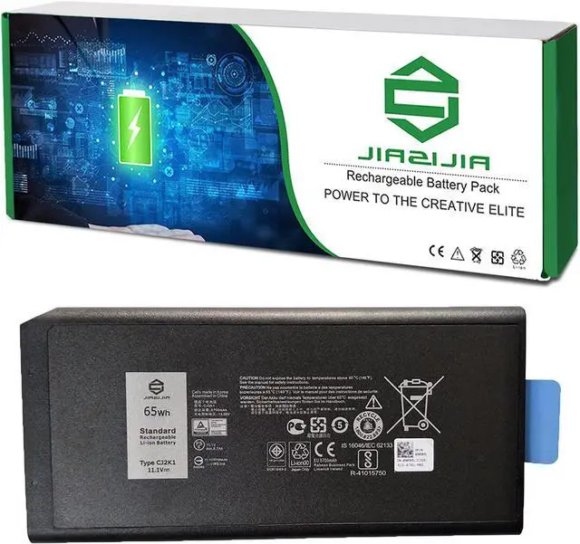 Main image of JIAZIJIA CJ2K1 Laptop Battery Replacement for Dell Latitude 5404 7404 5414 7414 Rugged Extreme Series DKNKD X8VWF 4XKN5 5XT3V 05XT3V VCWGN 0VCHGN 09FN4 XN4KN XRJDF YGV51 453-BBBE 909H5 11.1V 65Wh