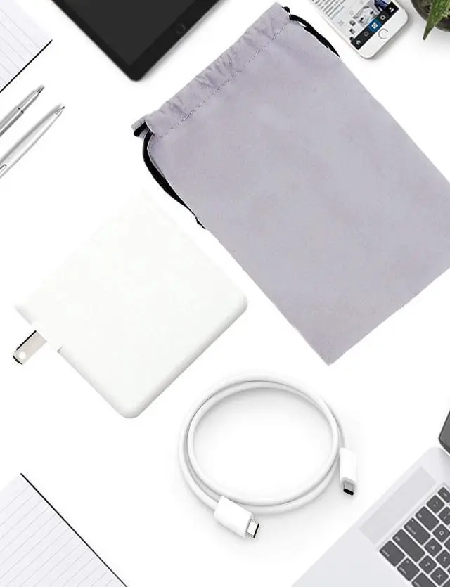 Alt view image 5 of 5 - 61W USB C Charger Power Adapter Compatible with MacBook Pro 13 Inch 2020 MacBook Air 13 Inch M1 Works for 30W Include Charge Cable