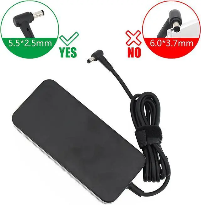 Alt view image 6 of 7 - 19.5V 9.23A 180W AC Charger Fit for Asus ADP-180MB F ROG G750JM G751JM G750JS G75VW G75VX GL502VT G750JW G750JM G750JX G751JL G751JM G752VL G-Series Gaming Laptop with Power Cord