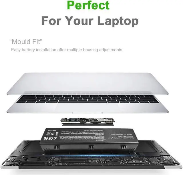 Alt view image 6 of 7 - 8-Cell A42-G750 Laptop Battery for ASUS G750 G750J G750JH G750JM G750JS G750JW G750JX G750JZ G750Y47 X551M JX-BL, ROG GX800VH G752 Series 0B110-00200000M, 15V 88WH -12 Months Warranty