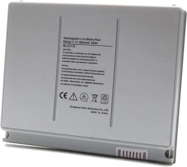 Alt view image 3 of 7 - A1175 A1260 Laptop Battery for MacBook Pro 15 inch A1150 A1211 A1226 Compatible MA348G / A MA466LLA MA348J / A MB134XA MA463 MA464