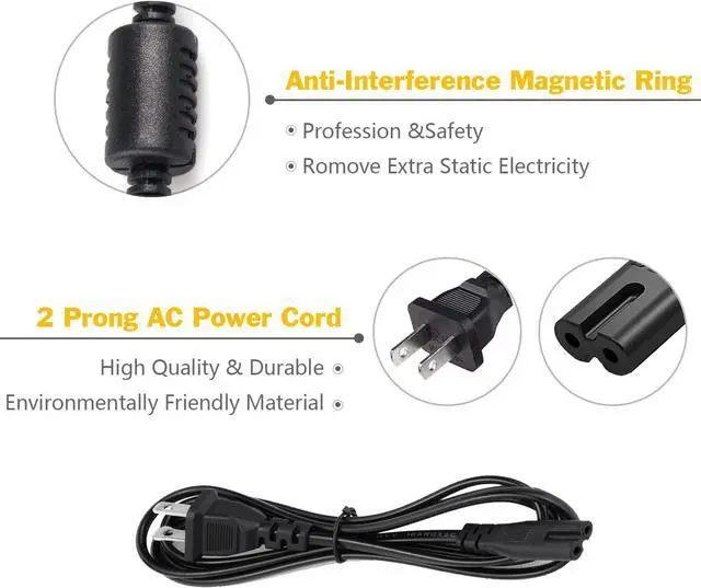 Alt view image 5 of 7 - 19v 3.42A 65W Laptop Charger AC Adapter for Toshiba Satellite C55 C655 C850 C50 L755 C855D L655 L745 P50 C55D S55;Toshiba Portege Z30 Z930 Z830 Satellite Radius 11 14 15 AC DC Power Supply Cord