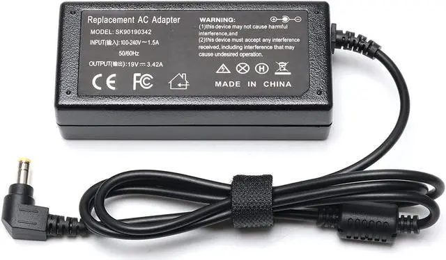 Alt view image 7 of 7 - 19v 3.42A 65W Laptop Charger AC Adapter for Toshiba Satellite C55 C655 C850 C50 L755 C855D L655 L745 P50 C55D S55;Toshiba Portege Z30 Z930 Z830 Satellite Radius 11 14 15 AC DC Power Supply Cord
