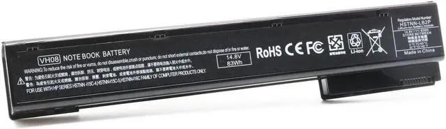 Alt view image 2 of 7 - 8-Cell VH08 VH08XL Laptop Battery for HP EliteBook 8560w 8570w 8760w 8770w, fits 632113-151 632425-001 632427-001 HSTNN-F10C HSTNN-I93C HSTNN-IB2P HSTNN-LB2P QK641AA