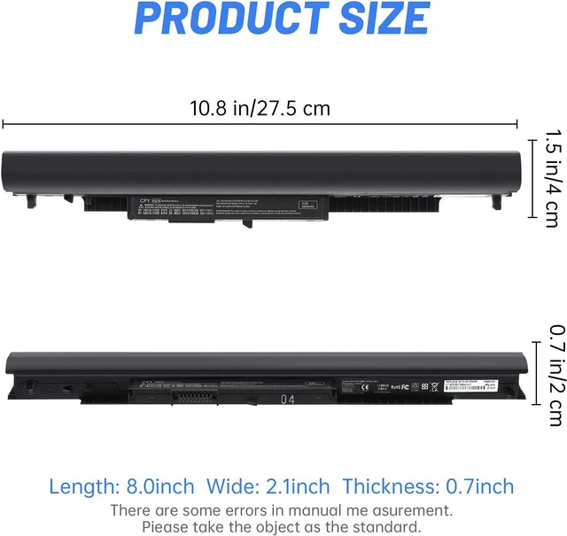 Alt view image 3 of 7 - TG Notebook Battery HS04 HS03 for HP 240 245 246 250 255 256 G4, HP Notebook 14 15, HP 807956-001 807957-001 807612-421 HSTNN-LB6U HSTNN-LB6V N2L85AA 807611-421 807611-131