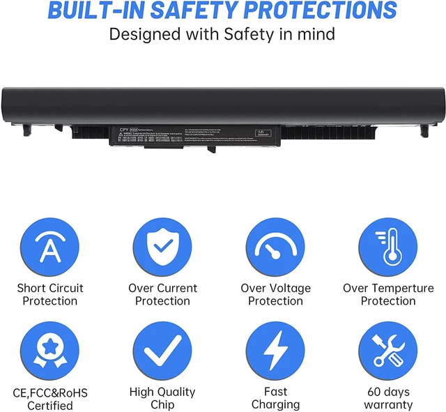 Alt view image 5 of 7 - TG Notebook Battery HS04 HS03 for HP 240 245 246 250 255 256 G4, HP Notebook 14 15, HP 807956-001 807957-001 807612-421 HSTNN-LB6U HSTNN-LB6V N2L85AA 807611-421 807611-131