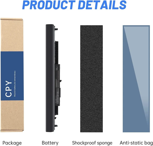 Alt view image 7 of 7 - TG Notebook Battery HS04 HS03 for HP 240 245 246 250 255 256 G4, HP Notebook 14 15, HP 807956-001 807957-001 807612-421 HSTNN-LB6U HSTNN-LB6V N2L85AA 807611-421 807611-131