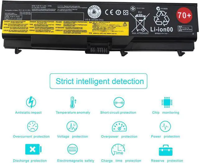Alt view image 5 of 6 - T430 Laptop Battery for Lenovo ThinkPad W530 W530i W520 W510 T410 T420 T420i T510 T520 T530 L412 L420 L430 L512 L520 L530 0A36303 45N1001 0A36302 42T4791 45N1011 45N1005 42T4235