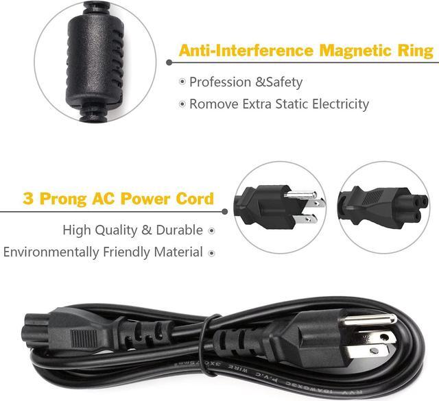 Alt view image 5 of 7 - 65W AC Adapter Laptop Charger for HP Pavilion G7 G6 G4 DV7 DV6 DV5 DV4 DM4 Probook 4530s 4540s 430 440 640 645 G1 EliteBook 820 840 G2 2000-2D19WM 2000-2A20NR Hp Compaq CQ57 CQ56 CQ60 CQ61 Power Cord