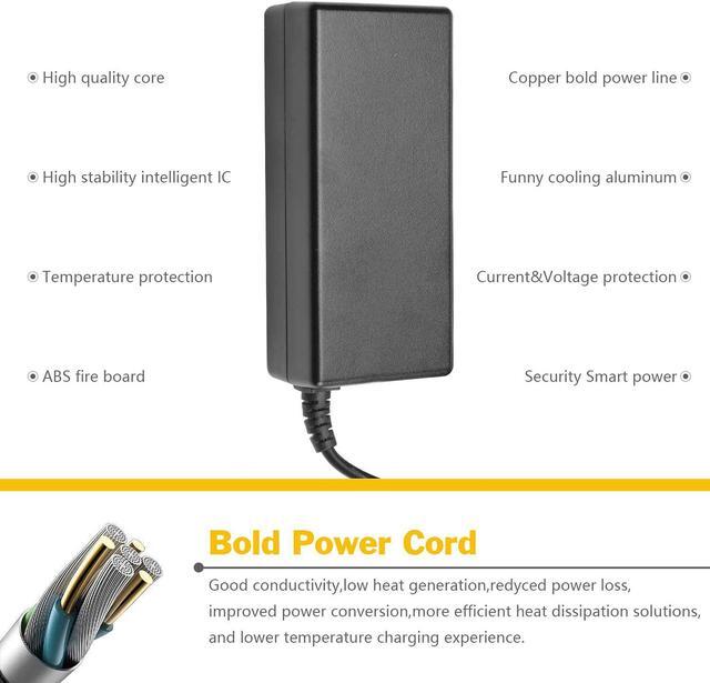 Alt view image 6 of 7 - 65W AC Adapter Laptop Charger for HP Pavilion G7 G6 G4 DV7 DV6 DV5 DV4 DM4 Probook 4530s 4540s 430 440 640 645 G1 EliteBook 820 840 G2 2000-2D19WM 2000-2A20NR Hp Compaq CQ57 CQ56 CQ60 CQ61 Power Cord