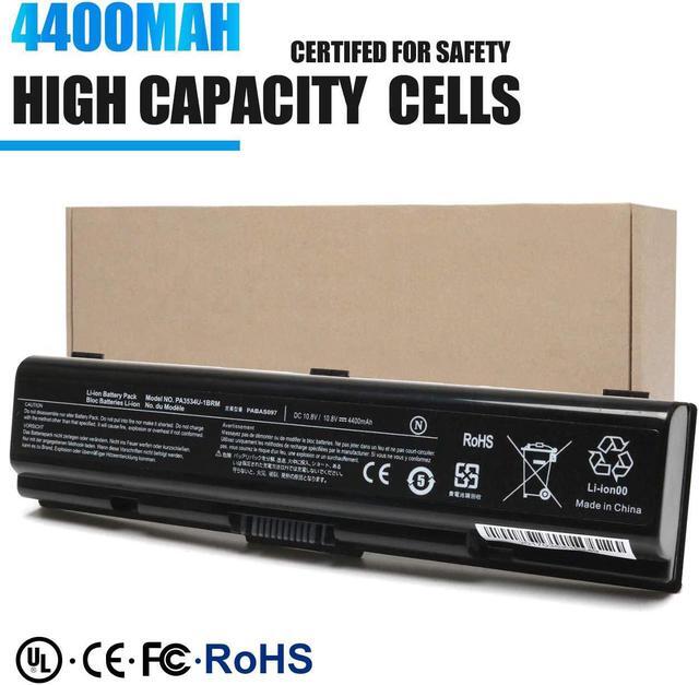 Alt view image 5 of 7 - New PA3534U-1BRS - PA3533U-1BRS - PA3533U-1BAS - PA3534U-1BAS Laptop Battery for Toshiba Satellite A200 A210 A300 A350 A355 L300 L305 L450 L500 L505 L555 Series[10.8V 4400mAh]-12 Months Warranty