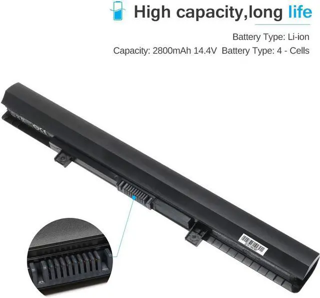 Alt view image 2 of 7 - New PA5185U-1BRS PA5195U-1BRS 45Wh Battery Compatible with Toshiba Satellite C50 C55 C55D C55T L55 L55D C55-B C55-B5200 C55-B5270 C55D-B5310 C55-B5300 C55-C5241 Series,fit PA5184U-1BRS PA5186U-1BRS