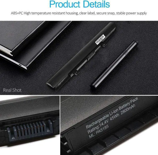 Alt view image 5 of 7 - New PA5185U-1BRS PA5195U-1BRS 45Wh Battery Compatible with Toshiba Satellite C50 C55 C55D C55T L55 L55D C55-B C55-B5200 C55-B5270 C55D-B5310 C55-B5300 C55-C5241 Series,fit PA5184U-1BRS PA5186U-1BRS
