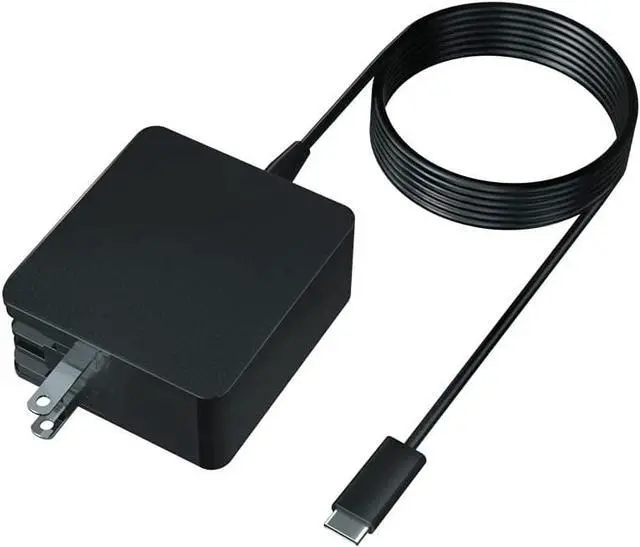 Alt view image 2 of 5 - 45W Type-C Laptop Charger, Fit for ASUS ZenBook Flip S UX370UA UX370U UX370 Chromebook Flip C101 C302 C101PA C213 C223 C302 C403 C523 Samsung Chromebook Plus Pro 4 with USB-C AC Adapter Cord