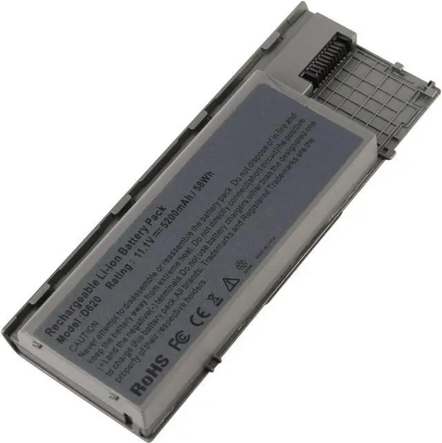 Main image of INC 5200mAh Laptop Battery Replacement for Dell Latitude D620 D630 D630c D631 Series