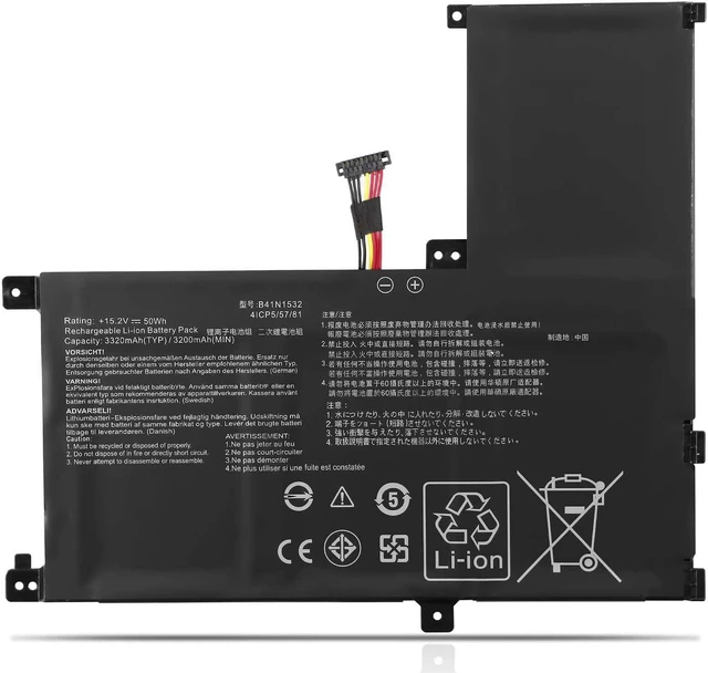 Main image of B41N1532 Laptop Battery Replacement for Asus Q504U Q504UA Q504UAK Q534UA