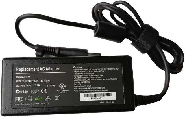 Alt view image 2 of 6 - New GHU Compatible with Dell Laptop AC Adapter Charger 65 W Watt 19.5v 3.34a LA65NS2-01 Compatible with 09RN2C 6TM1C HA65NS5-00 A065R039L 7.4mm Tip