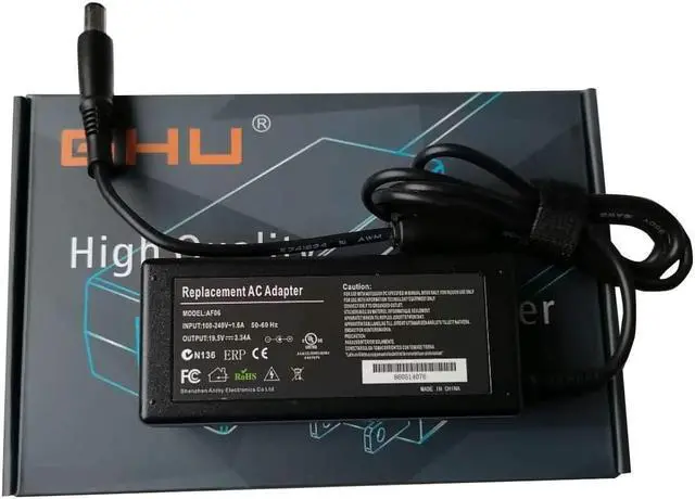 Alt view image 5 of 6 - New GHU Compatible with Dell Laptop AC Adapter Charger 65 W Watt 19.5v 3.34a LA65NS2-01 Compatible with 09RN2C 6TM1C HA65NS5-00 A065R039L 7.4mm Tip