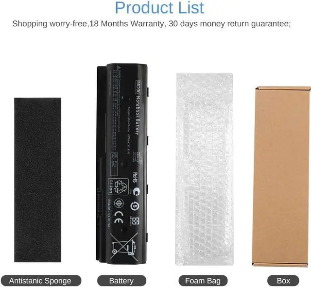 Alt view image 3 of 7 - MO06 MO09 Laptop Notebook Battery for HP Pavilion DV4-5000 DV6-7000 DV7-7000 HP 672412-001 671731-001 671567-831 671567-421 HSTNN-YB3N HSTNN-LB3N HSTNN-LB3P HSTNN-UB3N TPN-W106