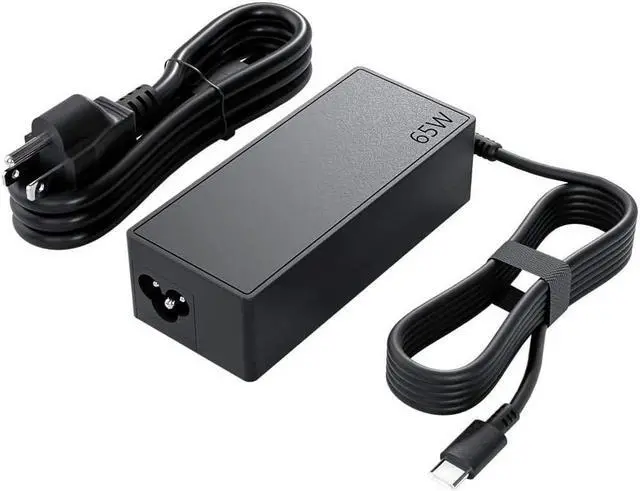 Main image of Laptop Charger for Lenovo USB c 65w 45W Compatible with Lenovo Type-C USB AC Adapter 65 Watt 20V 3.25A fit Yoga C930-13, Yoga S730-13, Yoga 920-13, Yoga 730-13, IdeaPad 730s-13, GX20P92530 Black