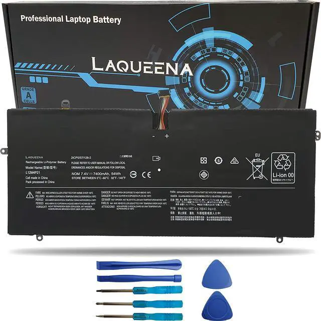 Main image of L12M4P21 Laptop Replacement Battery for Lenovo Yoga 2 Pro 13 Series L13S4P21 121500156 21CP5/57/128-2 7.4V 54WH/7400MAH 8-Cell