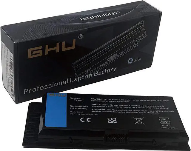 Main image of GHU Laptop Battery 11.1V 87Wh Replacement for FV993 PG6RC R7PND 0TN1K5 FJJ4W V7M28 7DWMT JHYP2 K4RDX KJ321 Compatible for Dell Precison M4600 M4700 M4800 M6600 M6800 9-Cell