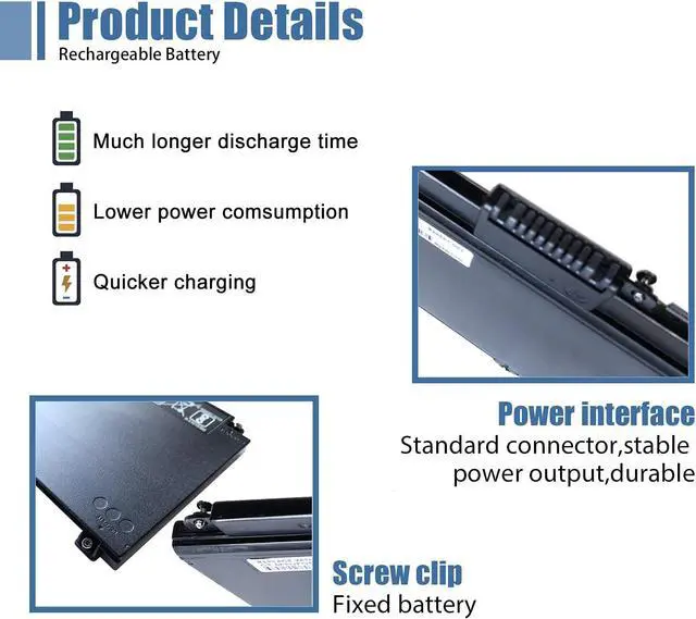 Alt view image 3 of 7 - Vanpir CD03XL 931702-541 Battery for HP ProBook 640 645 650 G4 G5 Notebook battery HSTNN-UB7K HSTNN-LB8F HSTNN-IB8B 931702-421 CDO3XL 931702-171 931719-850 HSN-114C HSN-115C battery 11.4V 48Wh 4212mAh