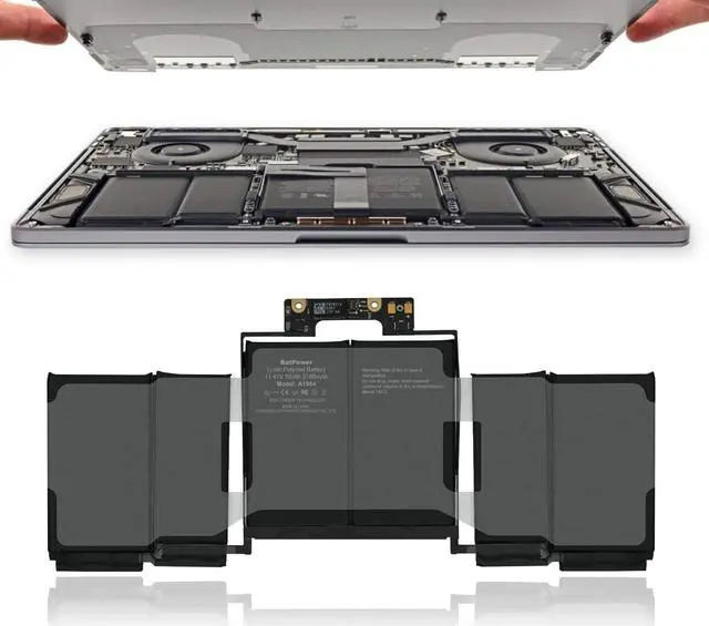 Alt view image 5 of 7 - BatPower A1964 Replacement Laptop Battery for Mid 2018 2019 Apple MacBook Pro 13-inch A1989 EMC 3214 EMC 3358 BTO/CTO Battery MacBook Pro 13" Touch Bar A1989 Apple A1964 Battery 58Wh