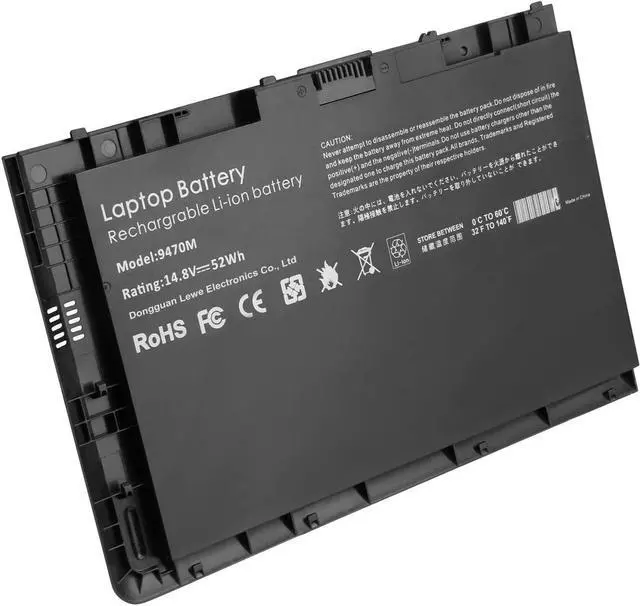 Alt view image 3 of 5 - New BT04XL 14.8V 52WH Notebook Battery for HP EliteBook Folio 9470 9470M 9480m Ultrabook BT04 BA06 HSTNN-IB3Z HSTNN-I10C 687945-001 H4Q47AA 687517-241 HSTNN-DB3Z 687517-171 BA06XL H4Q48AA