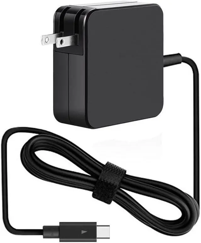 Main image of 65W USB C AC Adapter Charger for with ThinkPad X1 Tablet T480 T480S T580 T580s T570 E580 E585 E480 L380 L480 L580 Yoga 370 730 730-13IKB X270 X280 X380 65W Type C Power Supply Adapterr Cord