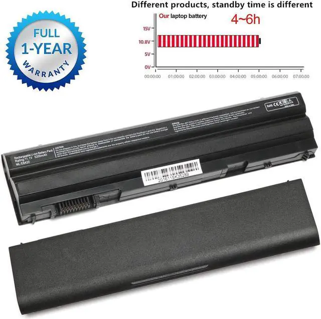 Alt view image 2 of 7 - SOLICE 65W 8858X T54F3 M5Y0X Laptop Battery Compatible with dell Latitude E5420 E5520 E5430 E5530 E6520 E6420 E6530 Inspiron 4420 5420 7420 7520 5425 M421R M521R N4420 N4720 N5420 11.1V Battery