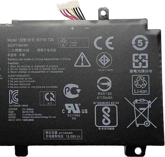 Alt view image 4 of 7 - JOTACT B31N1726(11.4V 48Wh/4240mAh) Laptop Battery Compatible with asus FX80 FX86 TUF Gaming FX504 FX504GE FX504GM FX505 FX505DT FX505DY FX505GE FX505GD Series Notebook B31BnEH B31Bn91 A41LK9H