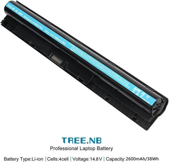 Alt view image 2 of 6 - Laptop Battery M5Y1K for Dell Inspiron Laptop Battery INSPIRON 5758 5551 3551 5455 5451 5545 5558 5555 5458 Latitude 3460 3560 Part# GXVJ3 HD4J0 K185W M5Y1K WKRJ2