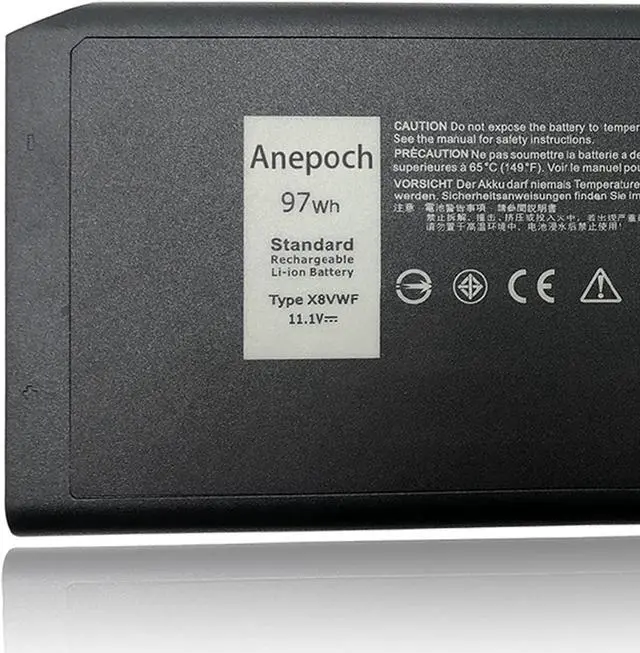 Alt view image 6 of 7 - X8VWF Laptop Battery Replacement for Dell Latitude 14 Rugged 5404 5414 E5404 Extreme 7404 7414 E7404 Series Notebook VCWGN YGV51 CJ2K1 5XT3V XN4KN XRJDF 453-BBBE 4XKN5 11.1V 8700mA 97Wh