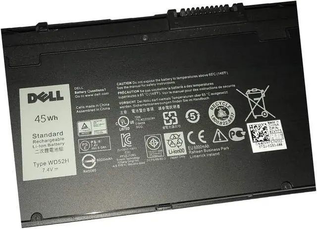 Alt view image 2 of 4 - DELL WD52H 4-Cell Rechargeable Battery 7.4V 45Wh For DELL Latitude E7240 and Latitude E7250 Laptops Alternant Part Number:VFV59 KWFFN J31N7 451-BBFW 451-BBFX 451-BBFT GD076 GVD76 HJ8KP NCVF0 WD52H