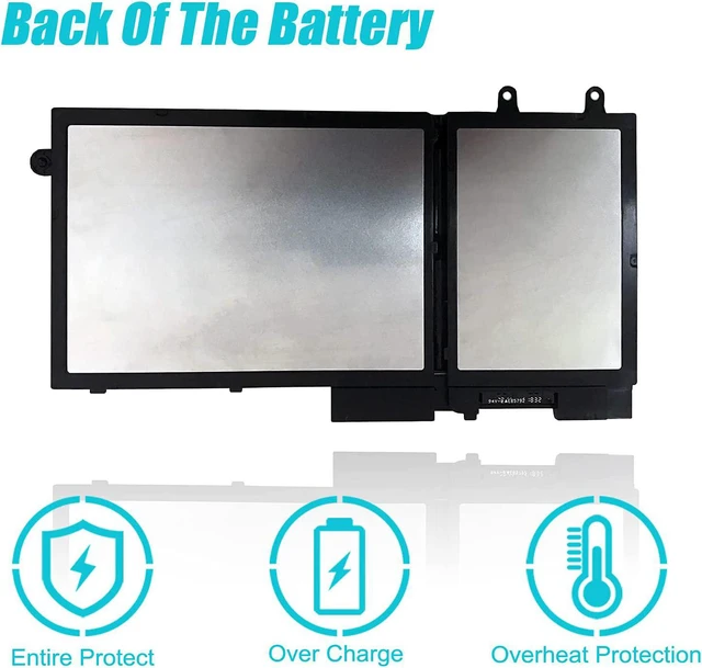 Alt view image 6 of 7 - TsuLin R8D7N Laptop Battery Replacement for Dell Latitude 5400 5500 Precision 3540 Inspiron 7590 7591 7791 2-in-1 Series Notebook 0R8D7N 1V1XF 4GVMP W8GMW 11.4V 51Wh 4255mAh