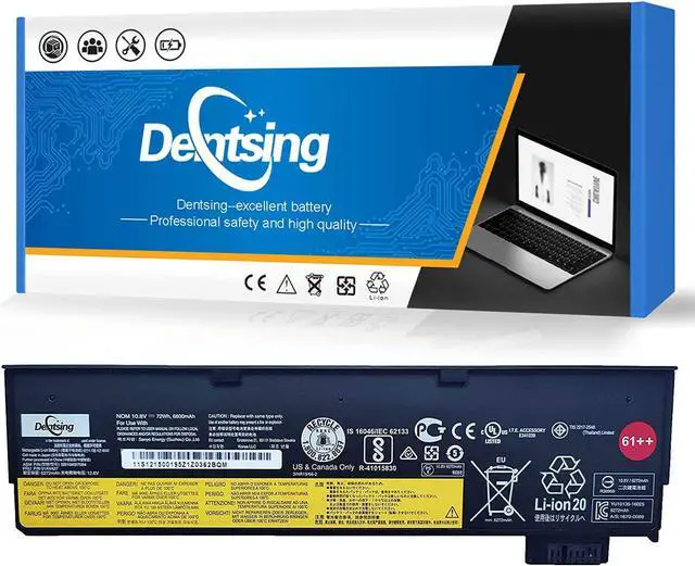 Main image of Dentsing 01AV427 (10.8V 72Wh/6600mAh 6-Cell) Laptop Battery Compatible with Lenovo Thinkpad A475 A485 T470 T480 T570 T580 TP25 P51S P52S Series Notebook 01AV425 01AV428 4X50M08812 SB10K97584 61++