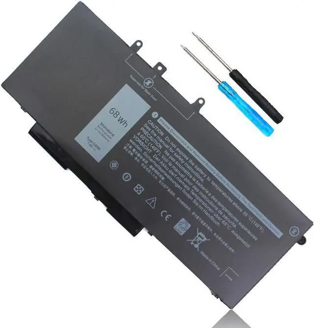 Main image of 68Wh GJKNX 7.6V Battery for Dell Latitude 5480 5490 5580 5590 5495 5491 5591 5280 5290 5488 5288 E5480 E5580 E5490 E5590 Precision 3520 3530 451-BBZG 5YHR4 GD1JP 0GD1JP DY9NT 0DY9NT P60F P72G 4-Cell