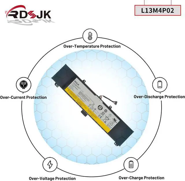 Alt view image 6 of 7 - L13M4P02 L13N4P01 Laptop Battery for Lenovo Erazer Y50 Y50-70 Y50-80 Y50P Y50P-70 Y70 Y70-70 Y50-70-ISE Y50-70-IFI Y50-70AM-IFI Y50-70AM-ISE Y50-70AS-ISE Serie 121500250 121500251 5B10K10190 7.4V 54Wh