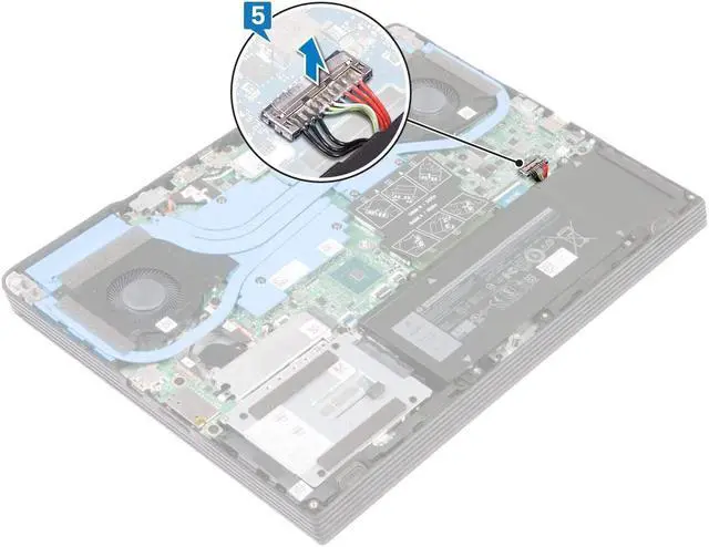 Alt view image 5 of 6 - JIAZIJIA 1F22N Battery Replacement for Dell G7 7790 7590 G5 5590 Series 08622M 0HYWXJ 0JJPFK JJPFK 8622M HYWXJ