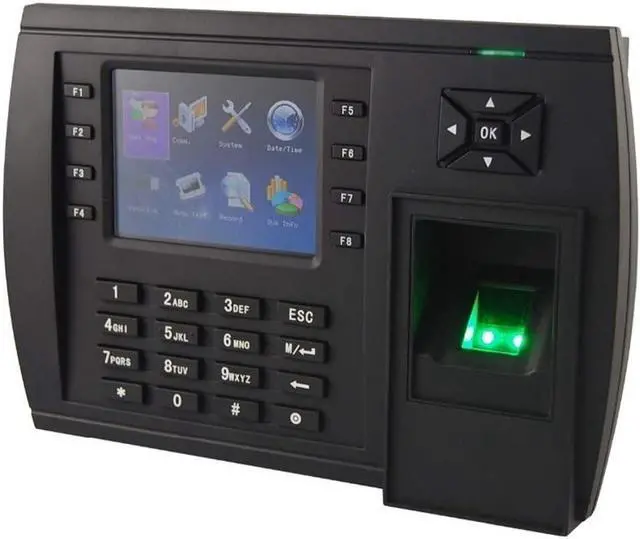 Main image of Attendance Machine Real-Time Data Transmission Fingerprint Clock with Wireless Id Reader Option,
